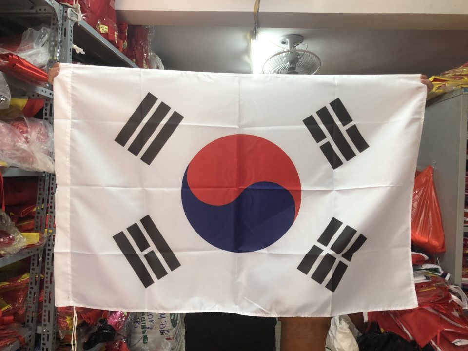 Cờ Hàn Quốc Vải Xa Tanh
